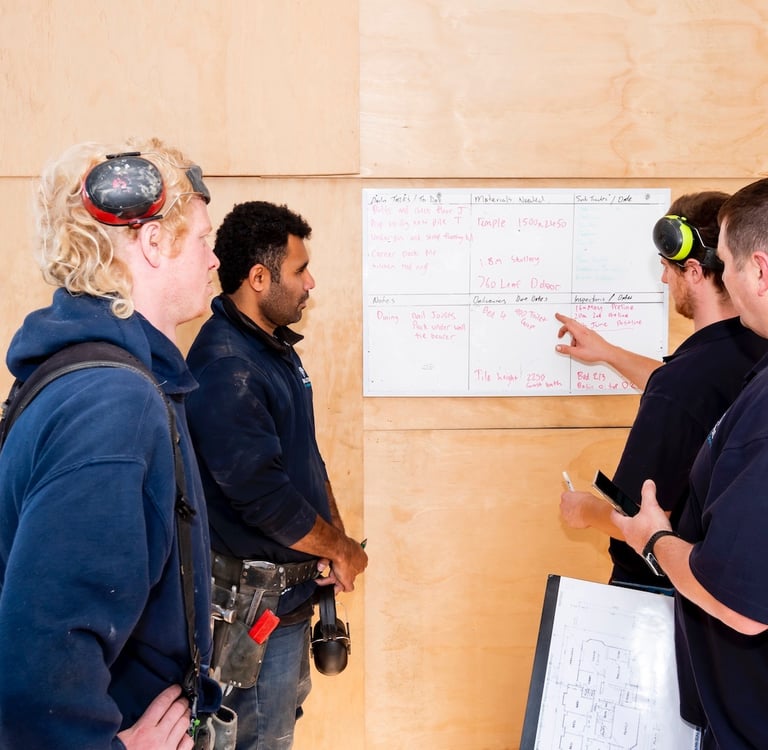 Site meeting Qualitas Builders