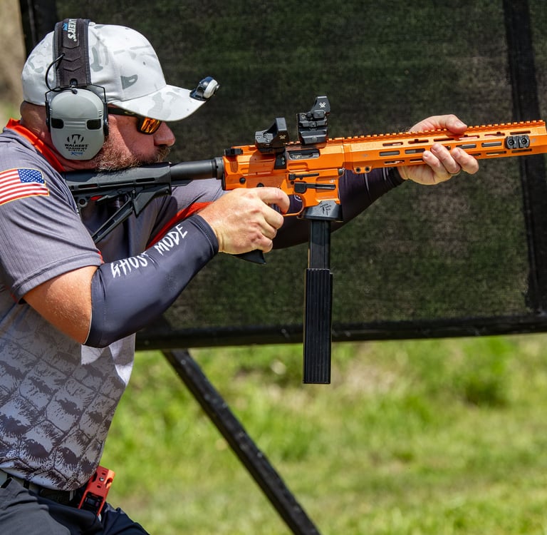 JD Malone Shooting a USPSA match