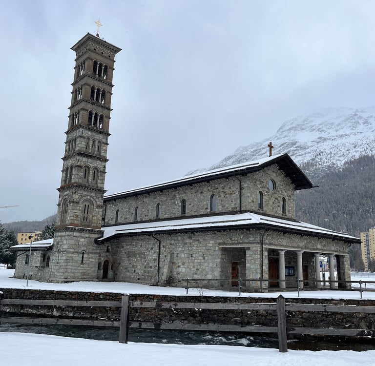St. Karl Borromaus Church in St. Moritz-Bad Switzerland