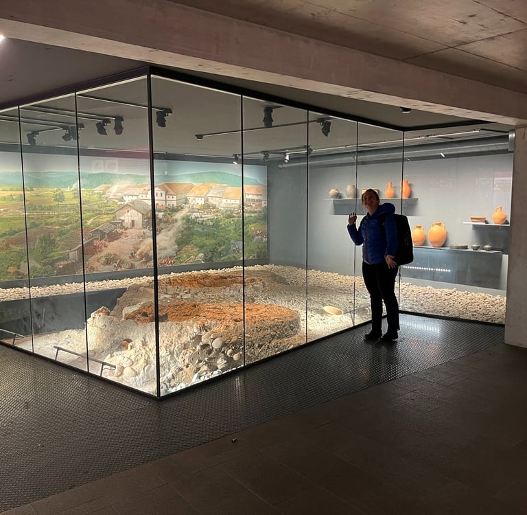 Exploring the underground archaeological site in Windisch