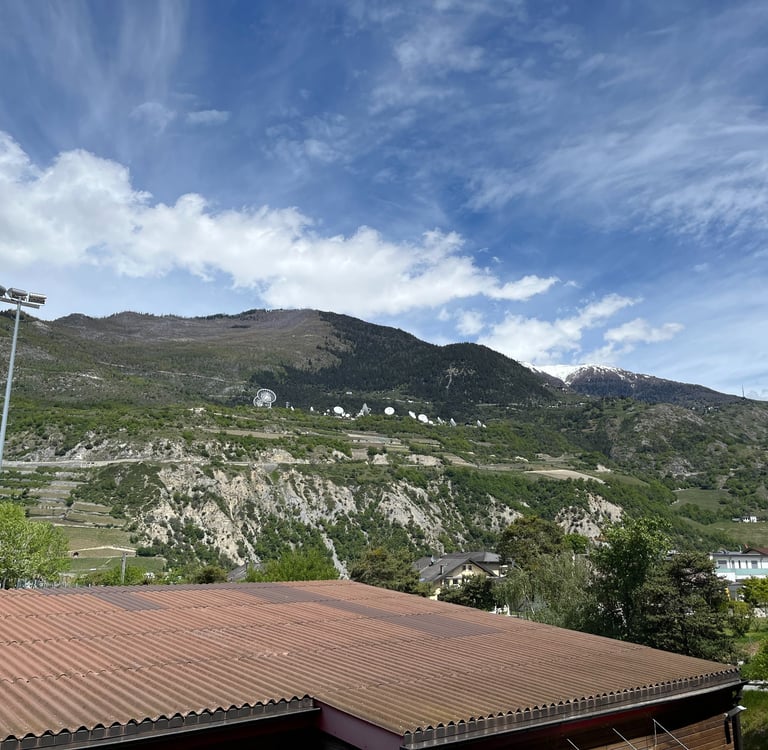 Sattelite dishes in Leuk Switzerland