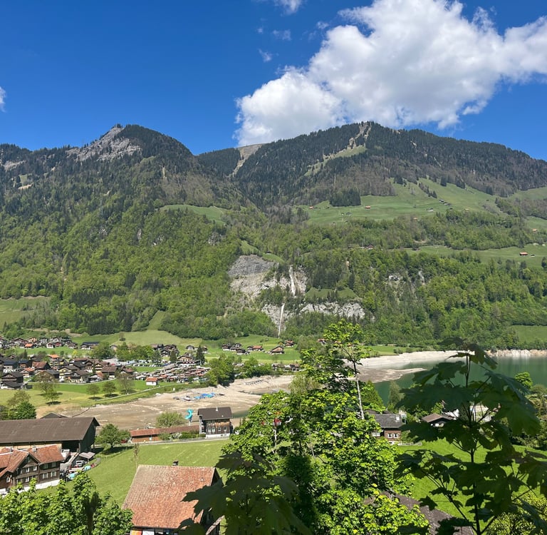 View from near the Luzern to Interlaken Express line in Lungern