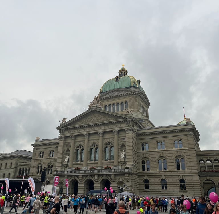 Swiss parliament building in Bern