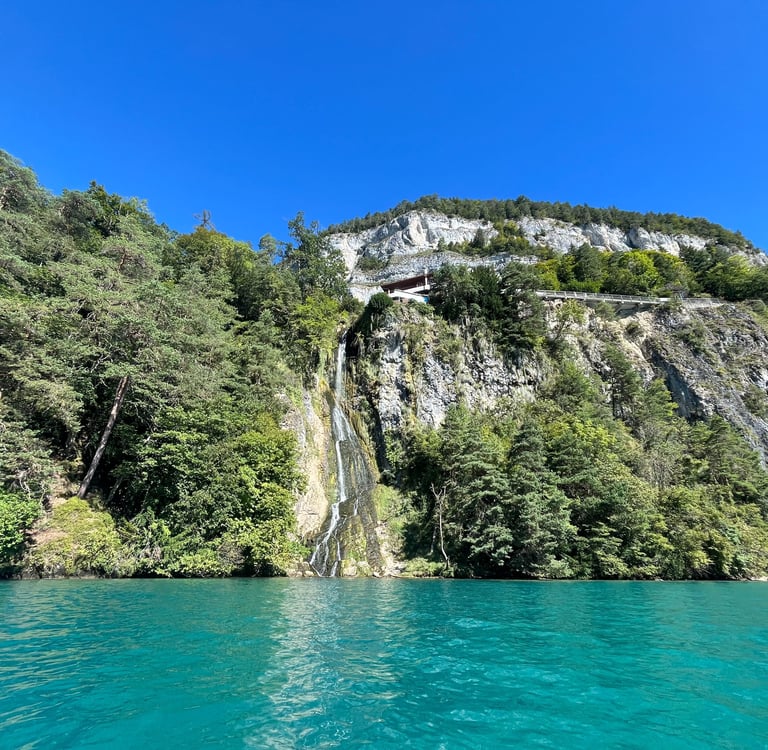 Beatus Waterfall on Lake Thun