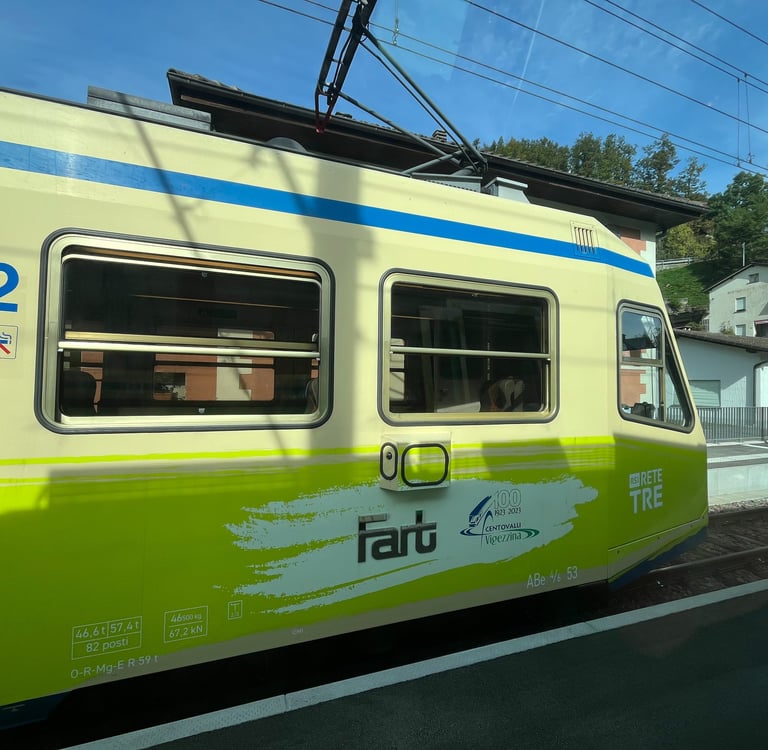 The Fart train on the way to Locarno