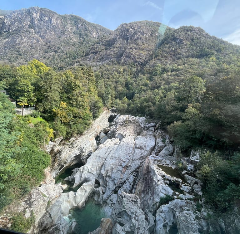 The Maggia River outside of Locarno