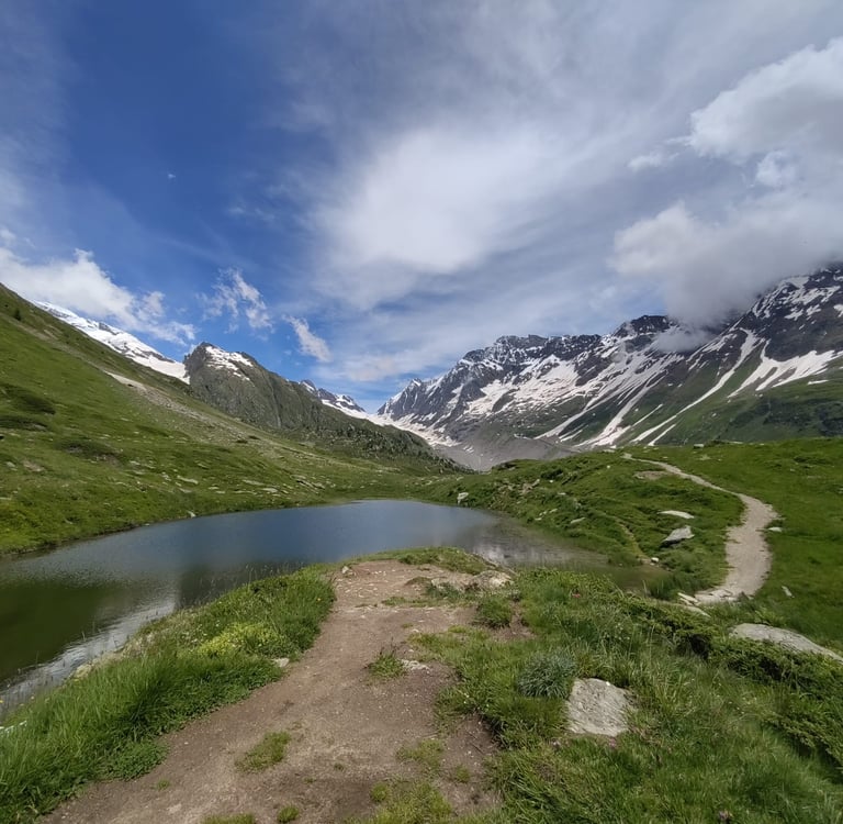 Guggisee in the Upper Lötschental Switzerland