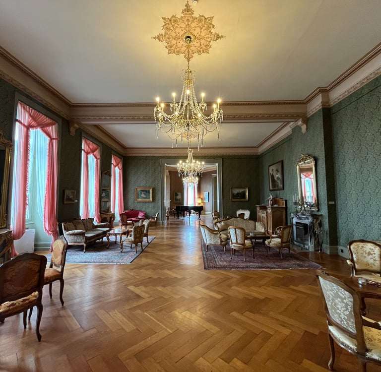 Inside the Grandhotel Giessbach