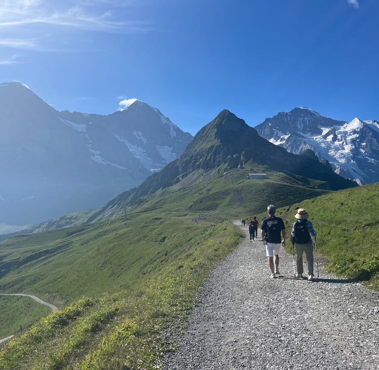 The Panoramaweg from Männlichen to Kleine Scheidegg