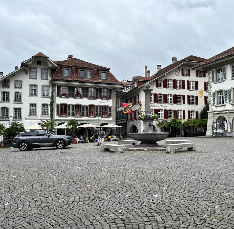Rathausplatz in Thun Switzerland