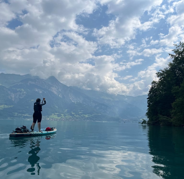 Paddling near Iseltwald