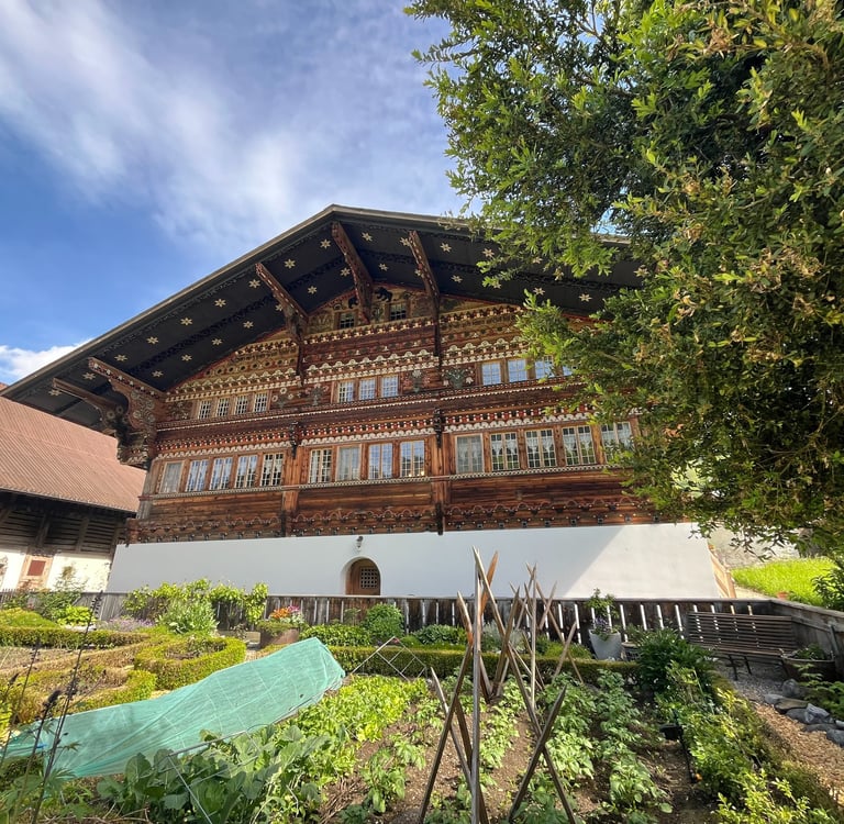 The fantastic Knuttihaus in the Simmental of Switzerland