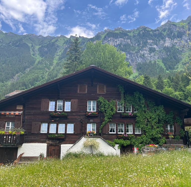 A chalet outside of Wengen Switzerland