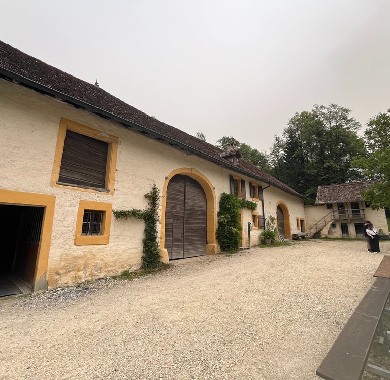 A historic farmhouse from Geneva at Ballenberg, Switzerland's Open-Air Museum