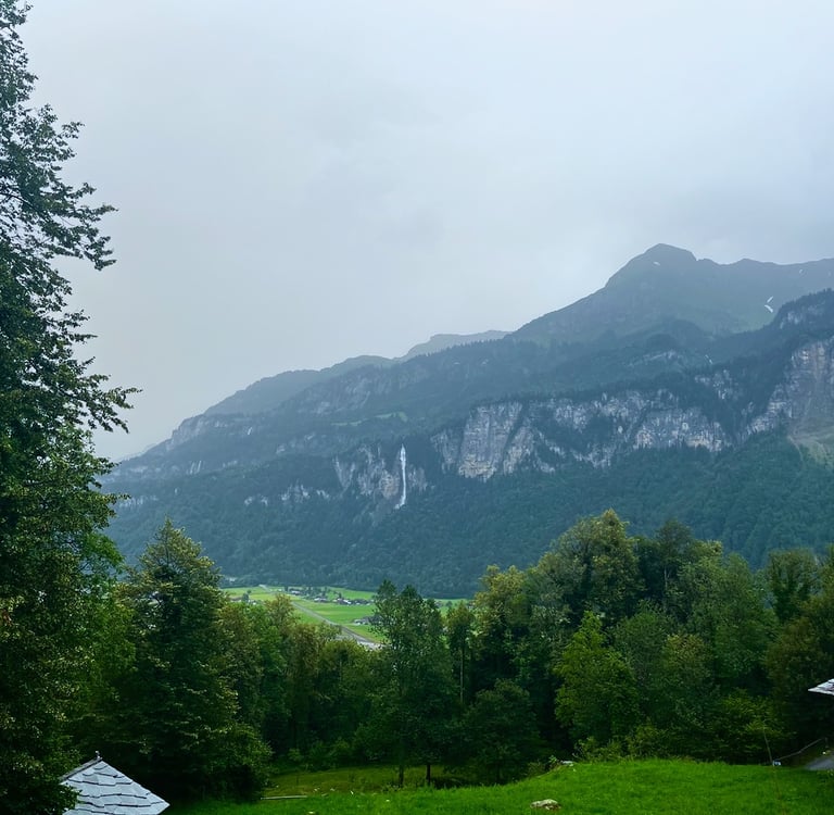 Looking down the valley from Ballenberg