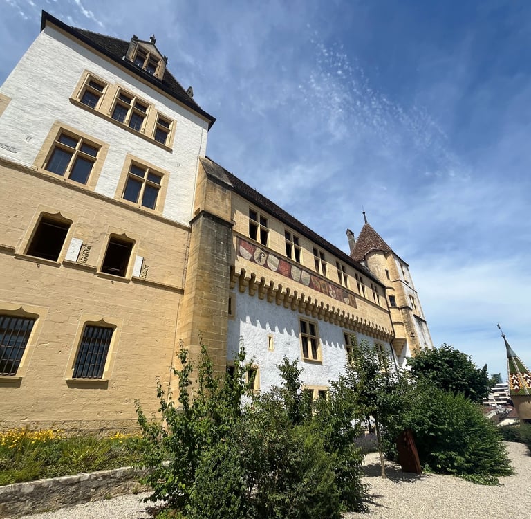 Swiss Cantonal Coat of Arms on the Neuchâtel Castle