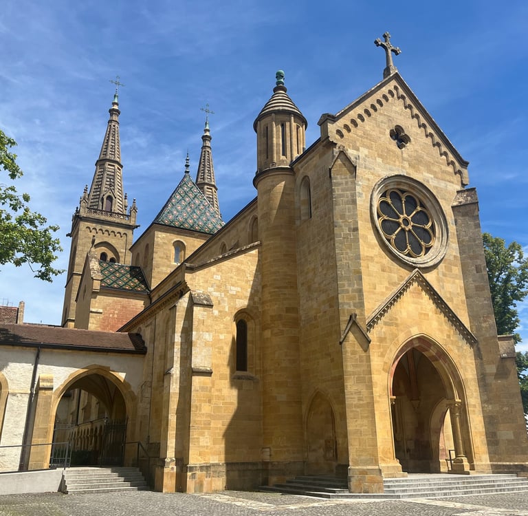 Collegiate Church of Notre Dame in Neuchâtel Switzerland