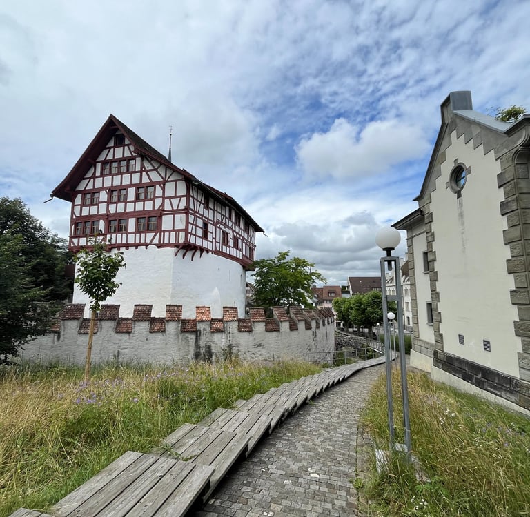 Zug Castle in the Zug, Switzerland Old Town
