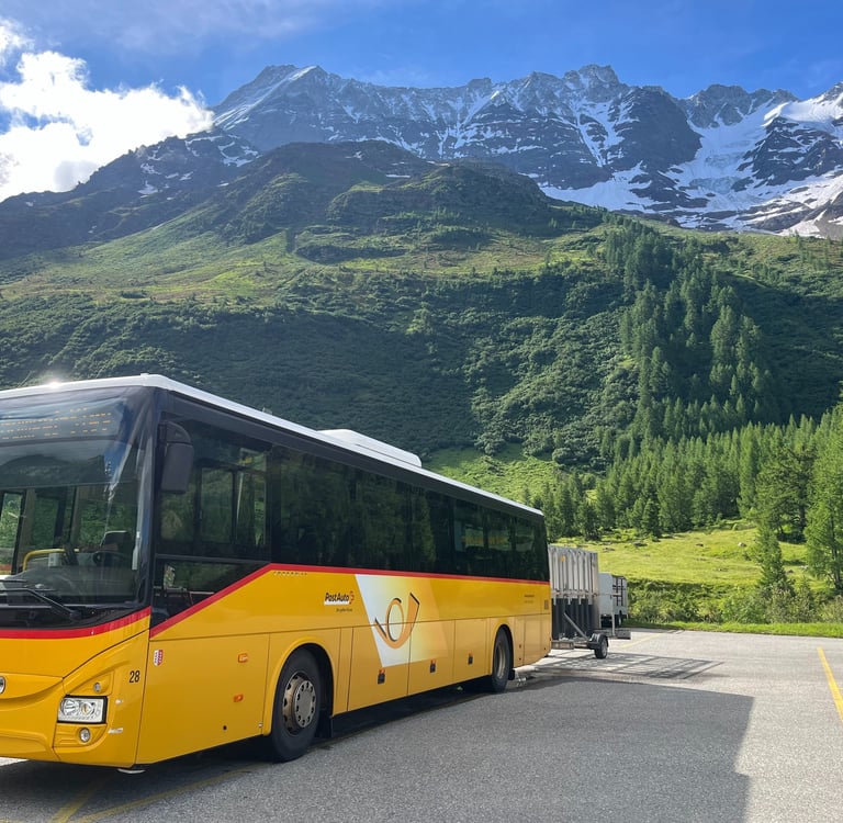 The PostAuto Bus at Fafleralp