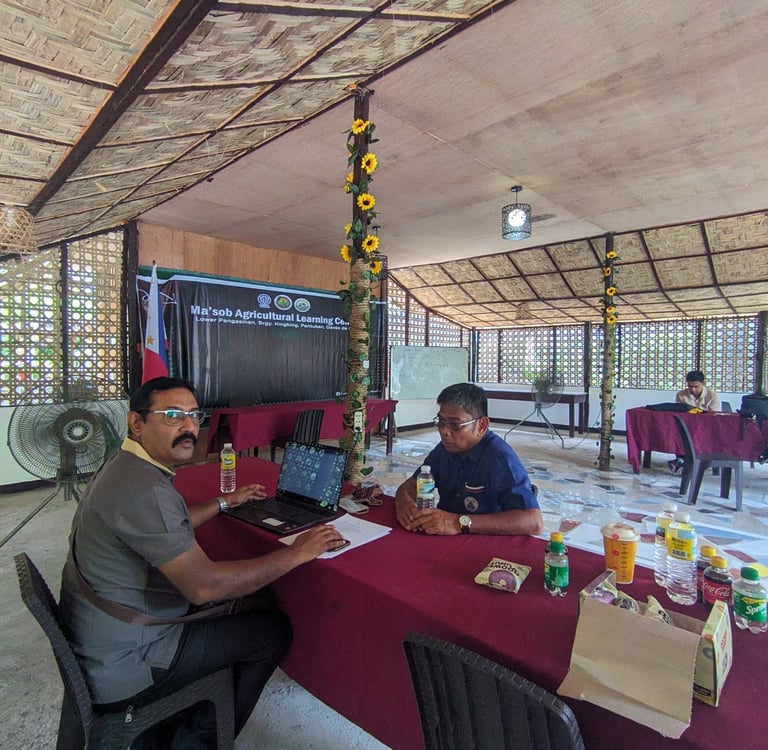 "Social and environmental field researchers conducting Key Informant Interviews for ESIA" 