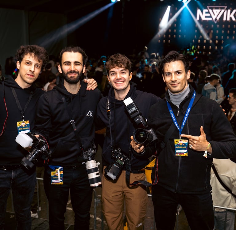 Vass Gergo at Work with his Team