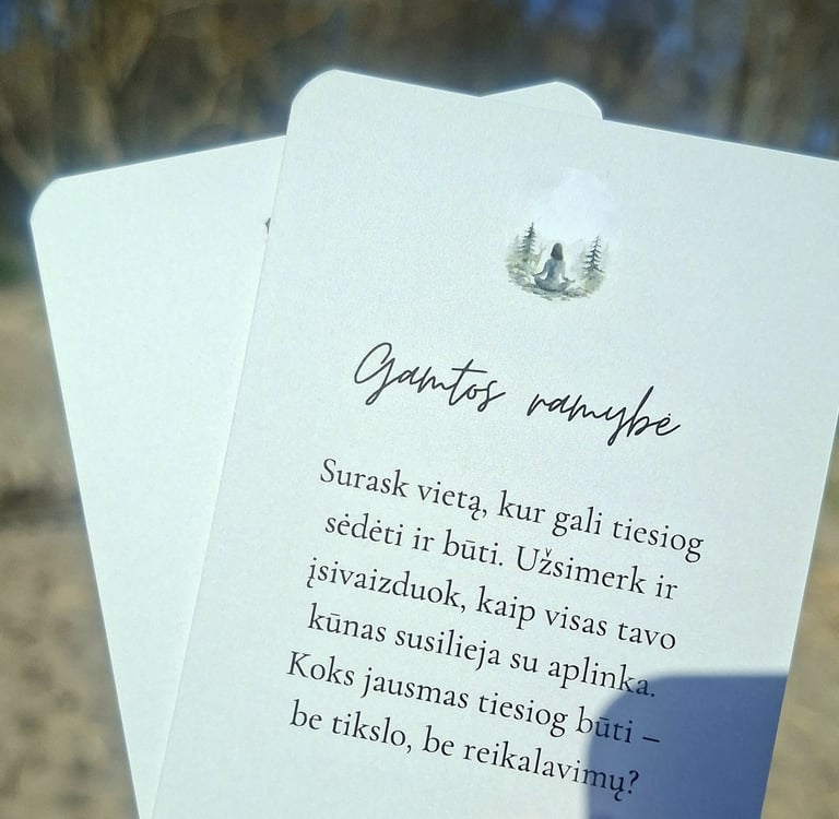 Meditaciniai pratimai pasivaikščiojimams