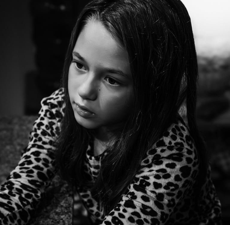 candid portrait of girl