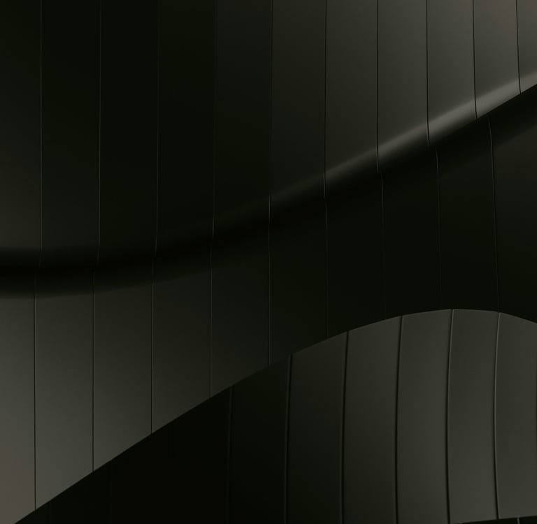 Minimal curved architectural forms expressing Moori's mission of thoughtful, client-centered design.