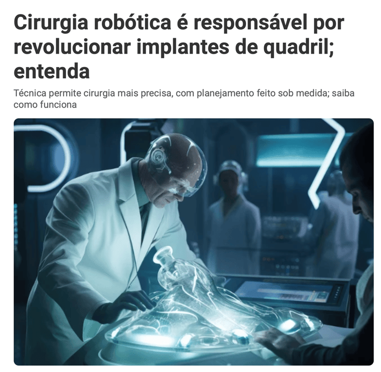 Prótese Robótica do Quadril Dr. Thiago S. Busato