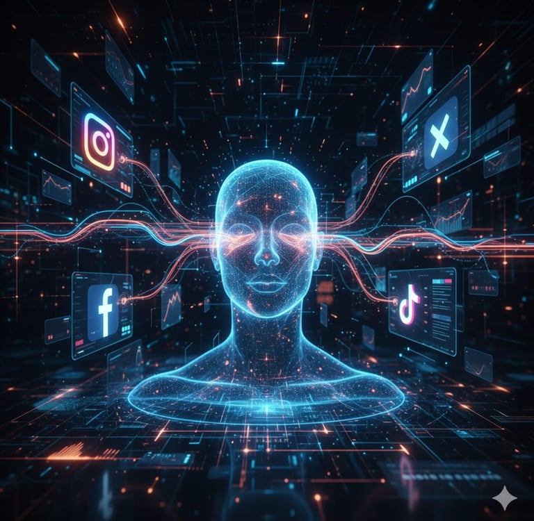 إدارة حسابات التواصل الاجتماعي  ​حوّل تواجدك الرقمي إلى تجربة تفاعلية. نحن لا ننشر المنشورات فحسب، ب