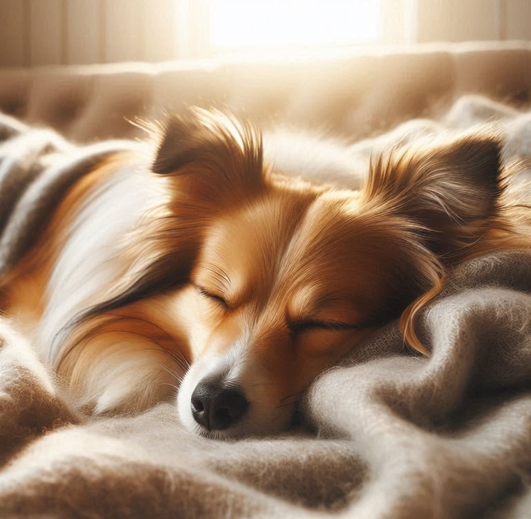 perro temblando mientras duerme