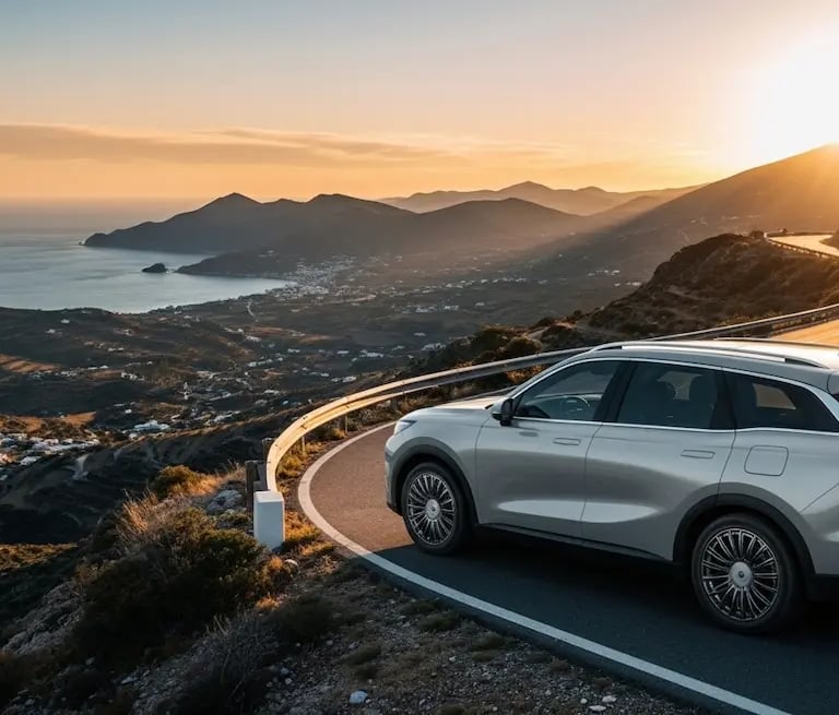 Exclusive luxury SUV for VIP island tours and private transfers in Sifnos