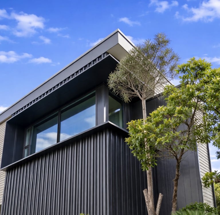Modern reclad home - CHR Builders