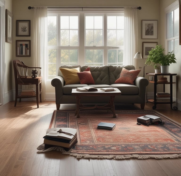 Bright living room with modern inventory