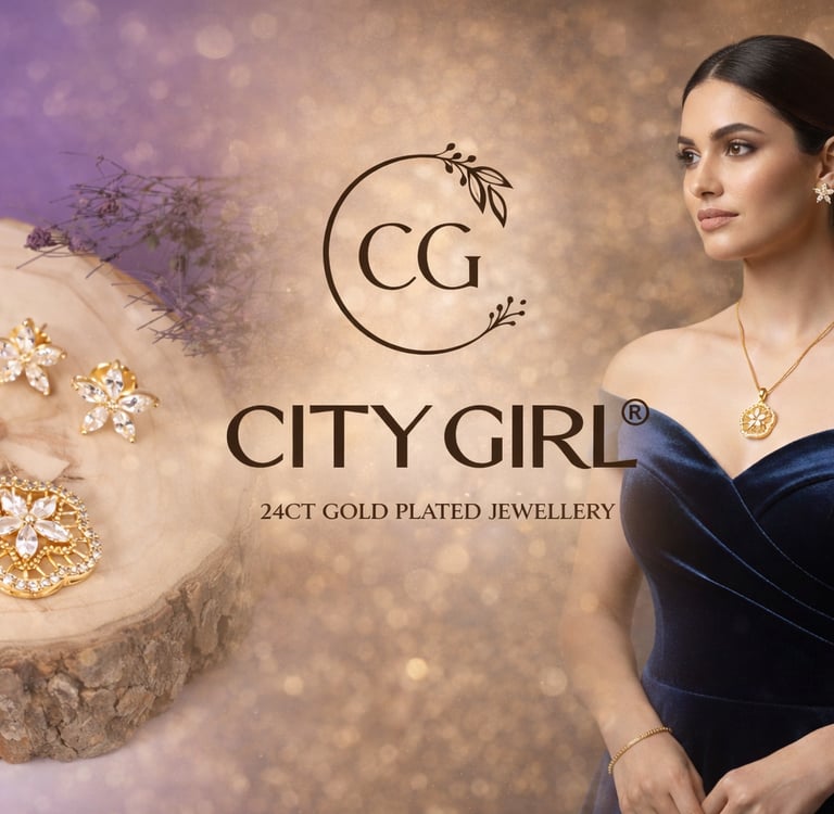City Girl Jewellery - 24carat gold plated jewellery - City Gold Imitation Jewellery Classic Designs