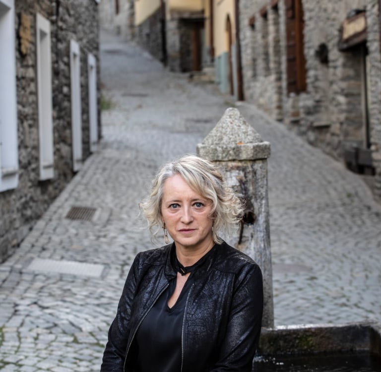 Monica Robaldo direttrice di sala del ristorante Pierre Alexis 1877 a Courmayeur