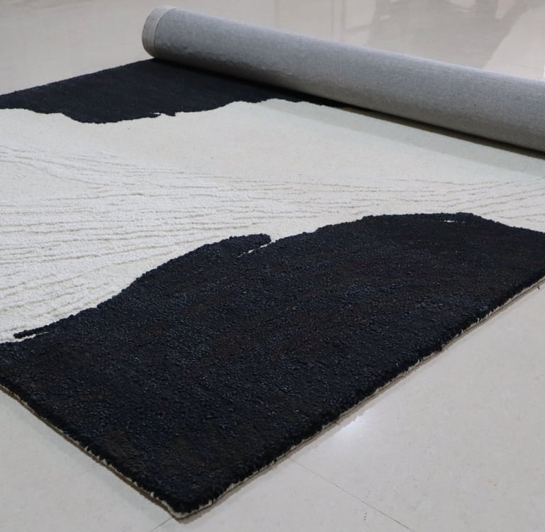 Handtufted Rug Made of Natural Wool