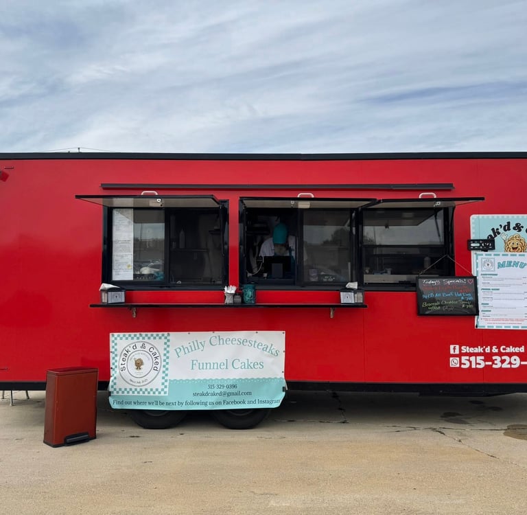 Rodney Niemier at trailer serving window