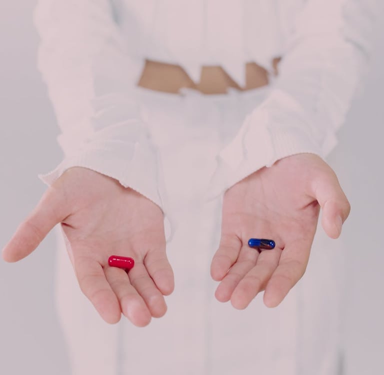 Photo by Ron Lach : https://www.pexels.com/photo/woman-holding-pills-9761339/