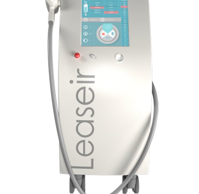 Machine Leaseir utilisée chez The Body Lab pour le traitement d'épilation laser