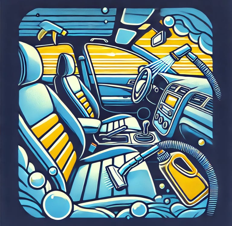 Professionelle Fahrzeugaufbereitung Innenreinigung