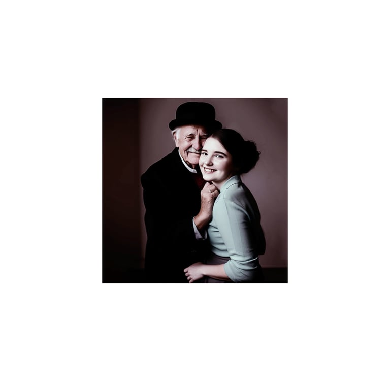 a man and woman posing for a photo
