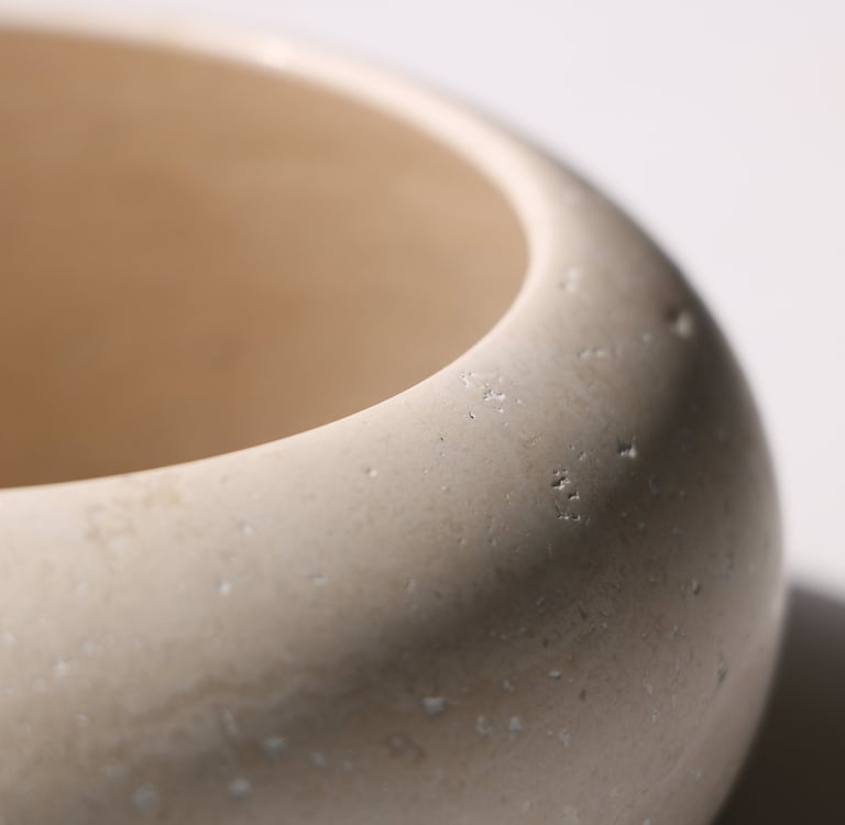 coupelle en travertine