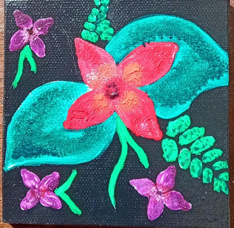 Fire Flower 2 (painting) Kylee Nicole Smith