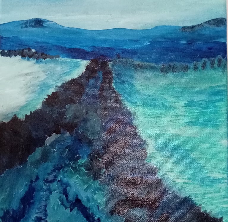 Serenity through Drama (painting) Kylee Nicole Smith