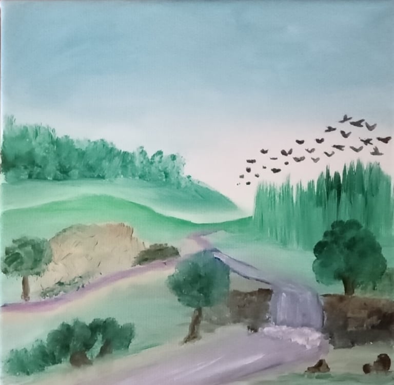 Yonderlands (painting) Kylee Nicole Smith