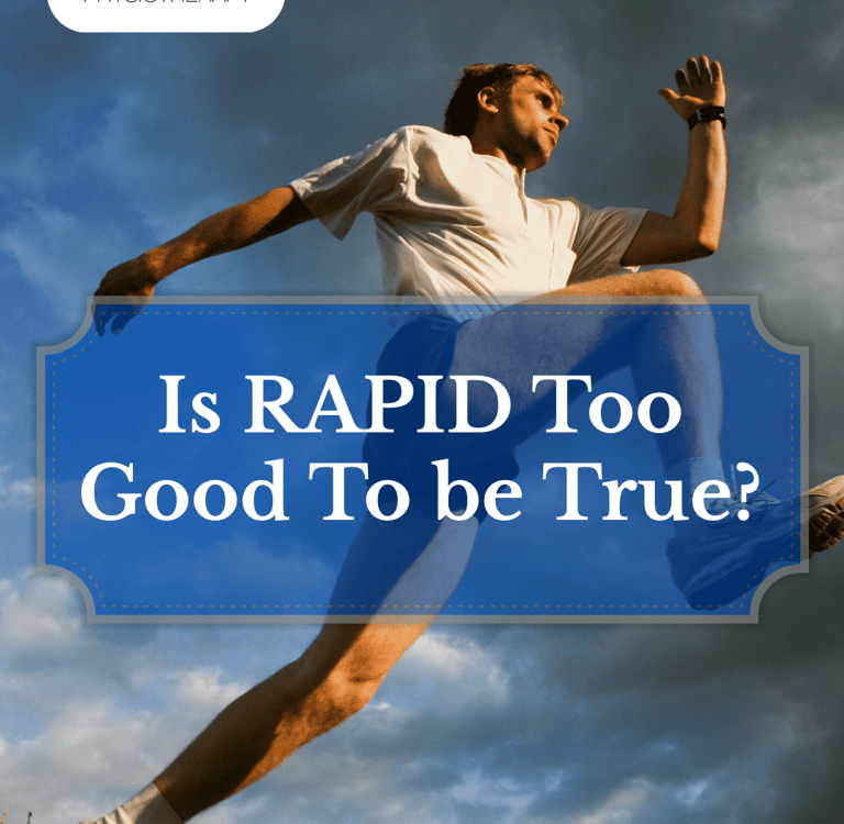 a man running midstride