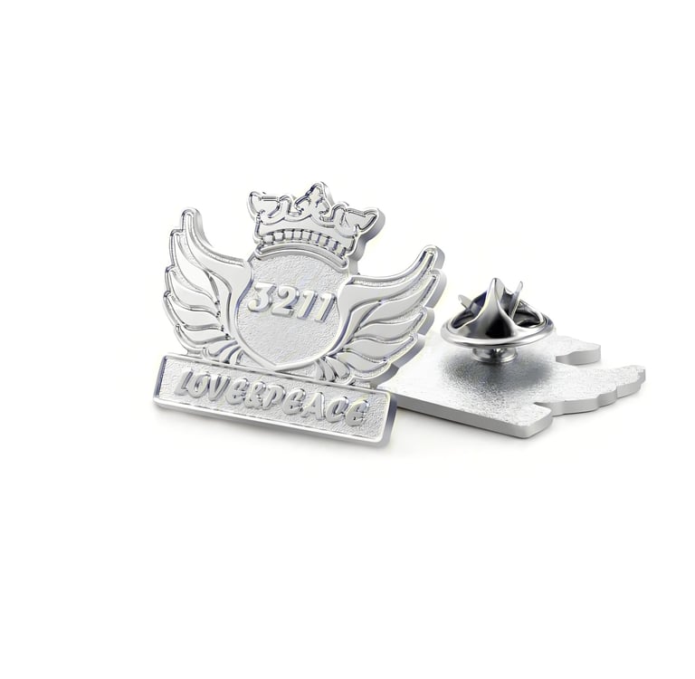 a pin badge on a lapel pinback