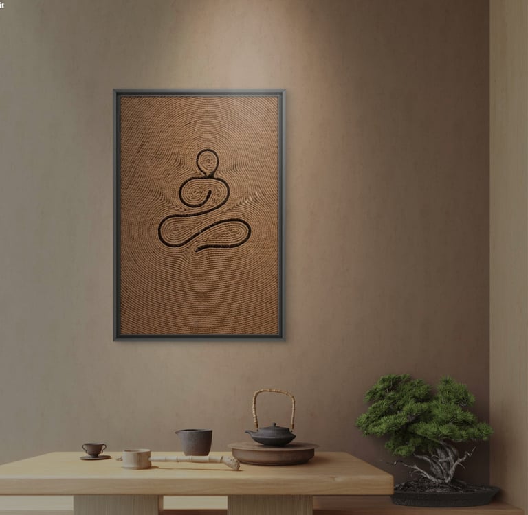 Macrame wall art for meditation corners