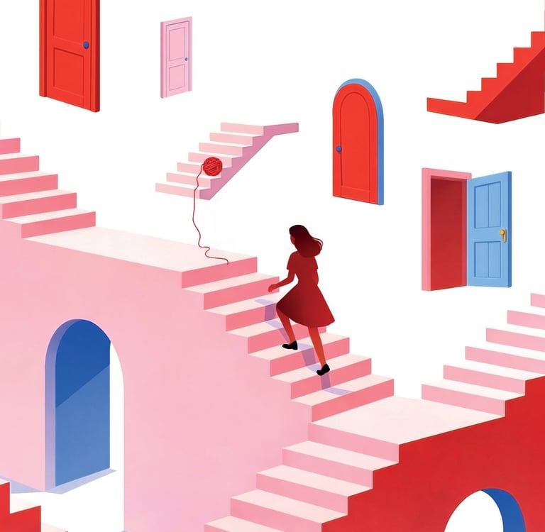 Spectacle - LA FILEUSE DE NUIT - ROZE'N'BARBE PRODUCTIONS - Illustration Mathilde Fouquay - Artéphile Avignon OFF 2026